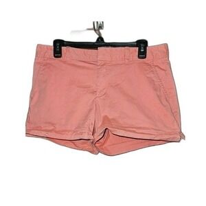 GAP Women 10 Girlfriend Shorts Coral Pink Orange Mid Rise 5" Inseam Summer 10/33